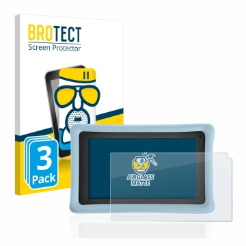 Front side of a product packaging with the brand logo BROTECT. Next to it is the device Pebble Gear 7