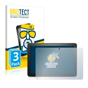 Front side of a product packaging with the brand logo BROTECT. Next to it is the device Amazon Fire HD 8 Plus 2020 (10th Gen.)