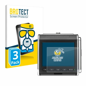 Front side of a product packaging with the brand logo BROTECT. Next to it is the device Hasselblad CFV II-2 50C 907X shown wit