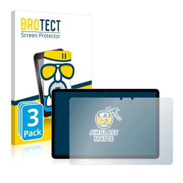Front side of a product packaging with the brand logo BROTECT. Next to it is the device Samsung Galaxy Tab S7 WiFi 2020 (Lands