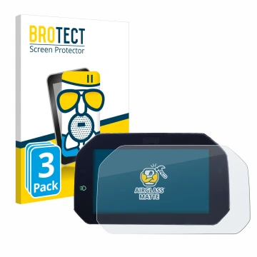 Front side of a product packaging with the brand logo BROTECT. Next to it is the device BMW S 1000 XR 2020 Connectivity TFT 6.