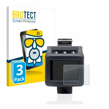 Front side of a product packaging with the brand logo BROTECT. Next to it is the device Uwatec Galileo G2 shown with the corre