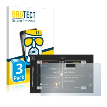 Front side of a product packaging with the brand logo BROTECT. Next to it is the device Bosch Suzuki Vitara 1.4 BoosterJet 201