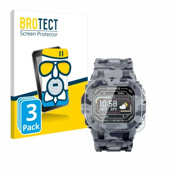 Front side of a product packaging with the brand logo BROTECT. Next to it is the device JAY-tech SWi2 shown with the correspon