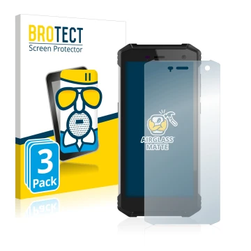 Front side of a product packaging with the brand logo BROTECT. Next to it is the device Hammer Energy 2 shown with the corresp
