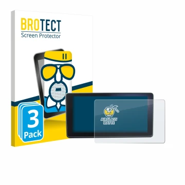 Front side of a product packaging with the brand logo BROTECT. Next to it is the device Audi A4 B9 2017 MMI Navigation plus MM