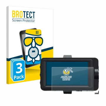 Front side of a product packaging with the brand logo BROTECT. Next to it is the device Sony FX6 shown with the corresponding 