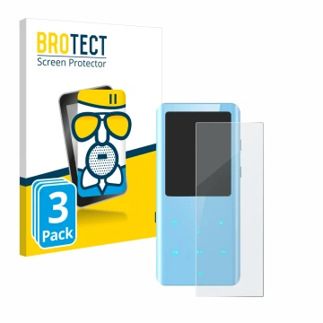 Front side of a product packaging with the brand logo BROTECT. Next to it is the device AGPtek A19X shown with the correspondi