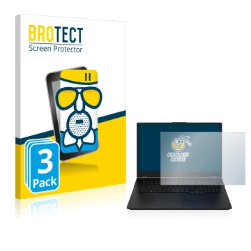 Front side of a product packaging with the brand logo BROTECT. Next to it is the device Zenec Z-E2055 shown with the correspon
