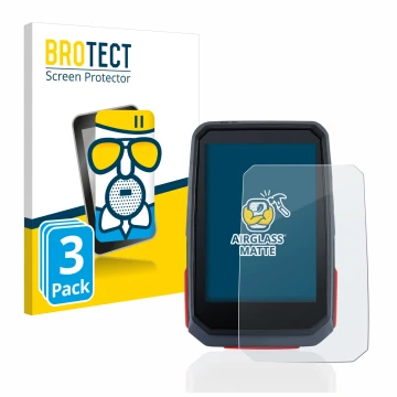 Front side of a product packaging with the brand logo BROTECT. Next to it is the device Sigma ROX 4.0 shown with the correspon