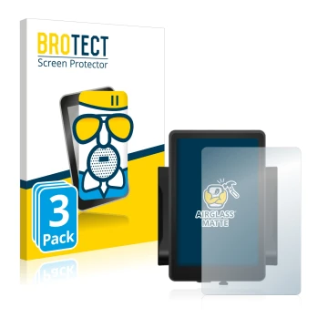 Front side of a product packaging with the brand logo BROTECT. Next to it is the device Bafang 860c shown with the correspondi