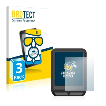 Front side of a product packaging with the brand logo BROTECT. Next to it is the device Mahle Pulsar One shown with the corres
