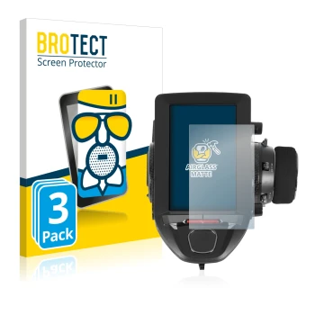Front side of a product packaging with the brand logo BROTECT. Next to it is the device Futaba 7PXR shown with the correspondi
