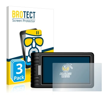 Front side of a product packaging with the brand logo BROTECT. Next to it is the device Topdon ArtiDiag 800 BT shown with the 