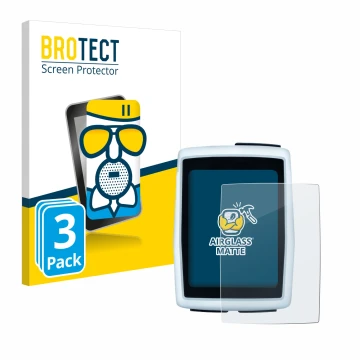 Front side of a product packaging with the brand logo BROTECT. Next to it is the device Sigma BC 12.0 WL shown with the corres