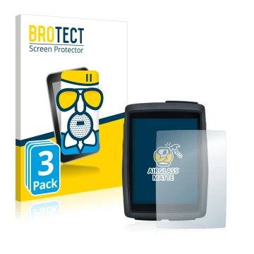 Front side of a product packaging with the brand logo BROTECT. Next to it is the device Sigma BC 14.0 WL shown with the corres