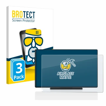 Front side of a product packaging with the brand logo BROTECT. Next to it is the device Carpuride W901 9
