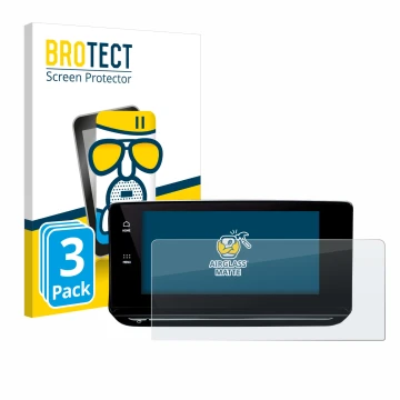 Front side of a product packaging with the brand logo BROTECT. Next to it is the device Skoda Octavia 4 2020-2022 Columbus sho