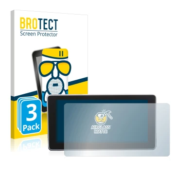 Front side of a product packaging with the brand logo BROTECT. Next to it is the device Audi A4 B9 2016 shown with the corresp