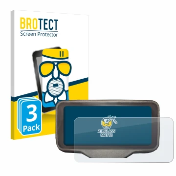Front side of a product packaging with the brand logo BROTECT. Next to it is the device Horwin SK3 shown with the correspondin
