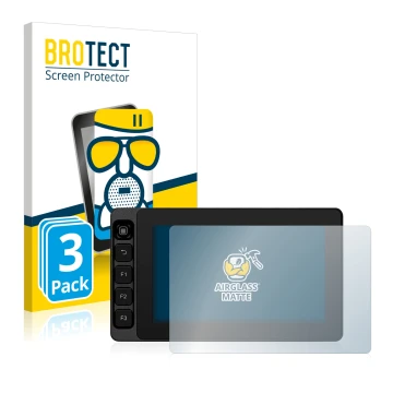 Front side of a product packaging with the brand logo BROTECT. Next to it is the device SmallHD Ultra 5 shown with the corresp