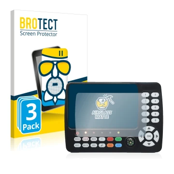 Front side of a product packaging with the brand logo BROTECT. Next to it is the device Satlink ST-5150 DVB-S/S2/T/T2/C shown 