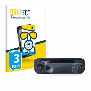 Front side of a product packaging with the brand logo BROTECT. Next to it is the device Fiat Panda 2019 shown with the corresp