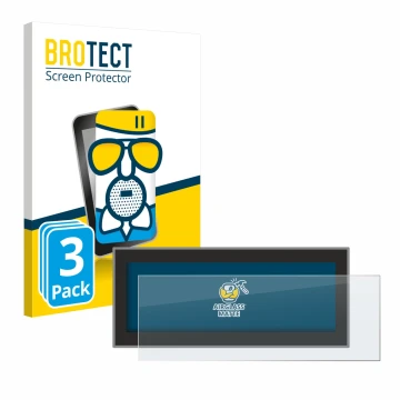 Front side of a product packaging with the brand logo BROTECT. Next to it is the device Opel Astra L 2022 Navigationssystem sh