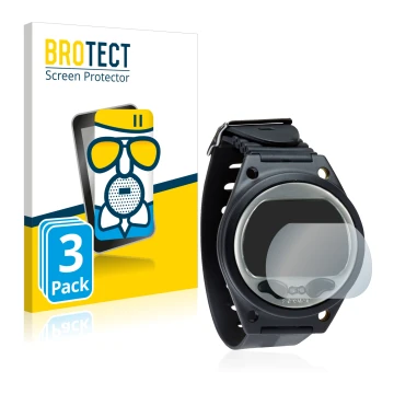 Front side of a product packaging with the brand logo BROTECT. Next to it is the device SCUBAPRO Aladin Sport (Matrix) shown w