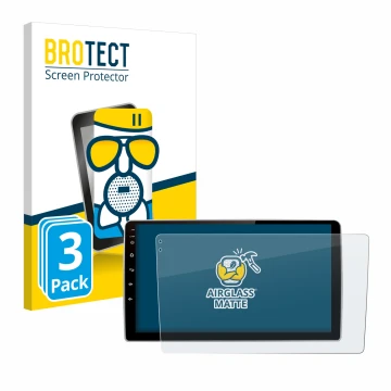 Front side of a product packaging with the brand logo BROTECT. Next to it is the device Junsun V1 pro 9
