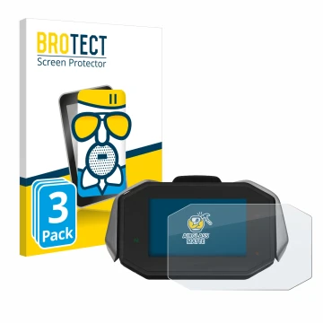 Front side of a product packaging with the brand logo BROTECT. Next to it is the device MV Agusta Dragster RC TFT shown with t