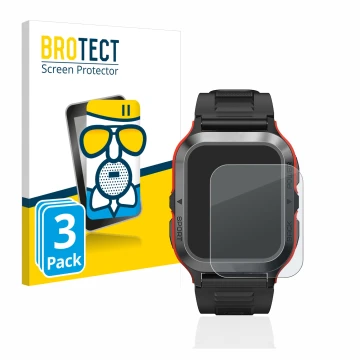 Front side of a product packaging with the brand logo BROTECT. Next to it is the device Kospet Tank M2 shown with the correspo