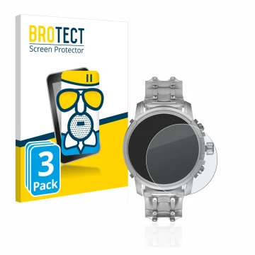 Front side of a product packaging with the brand logo BROTECT. Next to it is the device Diesel Griffed (45,5 mm) shown with th