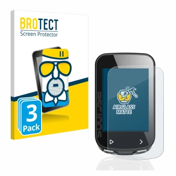 Front side of a product packaging with the brand logo BROTECT. Next to it is the device iGPSPORT BSC100S shown with the corres