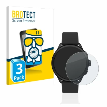 Front side of a product packaging with the brand logo BROTECT. Next to it is the device Fossil Smartwatch Wellness (Gen 6) Hyb