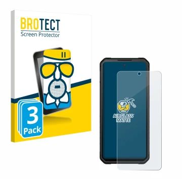 Front side of a product packaging with the brand logo BROTECT. Next to it is the device iiiF150 Raptor shown with the correspo