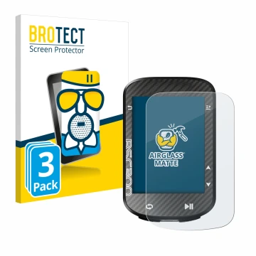 Front side of a product packaging with the brand logo BROTECT. Next to it is the device iGPSPORT BSC300 shown with the corresp
