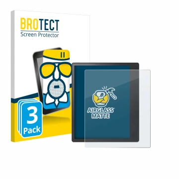 Front side of a product packaging with the brand logo BROTECT. Next to it is the device Kobo Elipsa 2E shown with the correspo