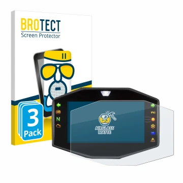 Front side of a product packaging with the brand logo BROTECT. Next to it is the device Suzuki V-Strom 1050DE 2020-2022 shown 