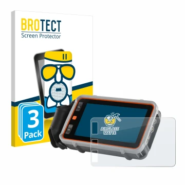 Front side of a product packaging with the brand logo BROTECT. Next to it is the device Waygate Technologies Krautkrämer USM 1