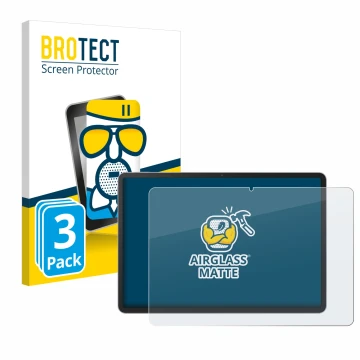 Front side of a product packaging with the brand logo BROTECT. Next to it is the device Huawei MatePad 11.5