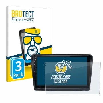 Front side of a product packaging with the brand logo BROTECT. Next to it is the device Junsun V1 Plus 10