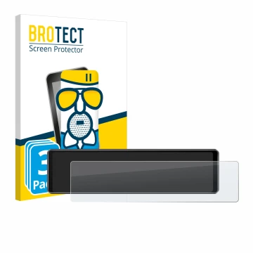 Front side of a product packaging with the brand logo BROTECT. Next to it is the device Airpuxem T76-EU6-JM shown with the cor