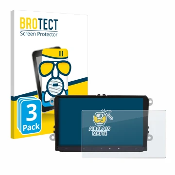 Front side of a product packaging with the brand logo BROTECT. Next to it is the device JF-Sound JF-039W6-X9C shown with the c