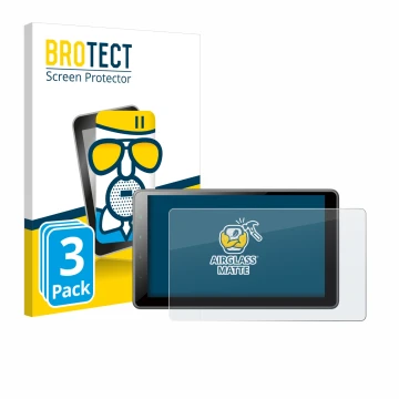 Front side of a product packaging with the brand logo BROTECT. Next to it is the device Pioneer SPH-EVO950DAB shown with the c