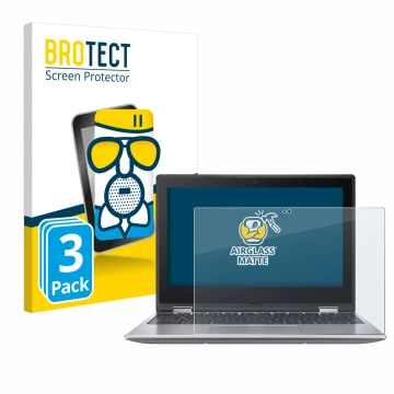 Front side of a product packaging with the brand logo BROTECT. Next to it is the device Acer Chromebook Spin 511 R756TN-TCO sh