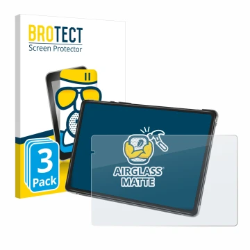 Front side of a product packaging with the brand logo BROTECT. Next to it is the device Yestel T13 shown with the correspondin