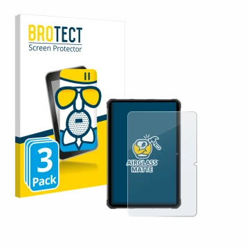 Front side of a product packaging with the brand logo BROTECT. Next to it is the device Hotwav R7 shown with the corresponding