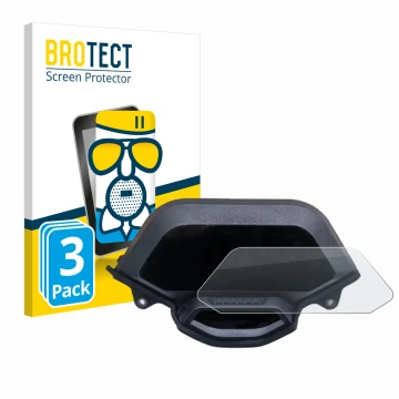 Front side of a product packaging with the brand logo BROTECT. Next to it is the device Segway Ninebot GT1 shown with the corr