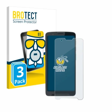 Front side of a product packaging with the brand logo BROTECT. Next to it is the device Unitech EA660 shown with the correspon